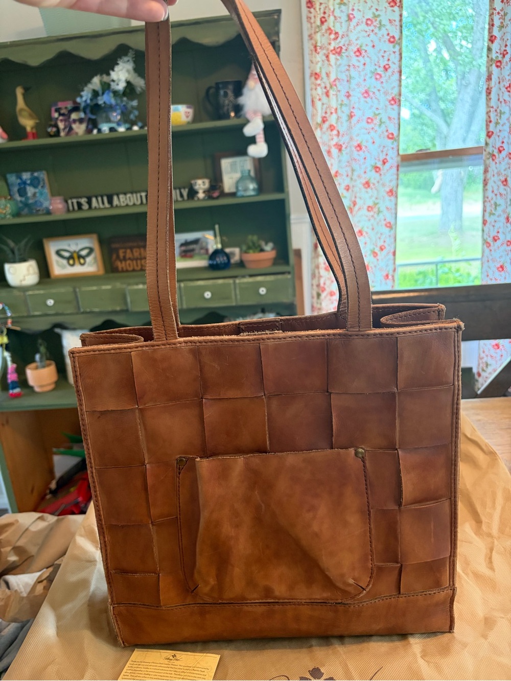 Patricia Nash Woven Leather Tote Bag - Picture 3 of 8